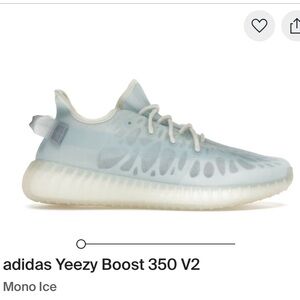 Adidas Yeezy‎ Boost 350 V2 sneaker Mono Ice Kanye West Lightweight Running
